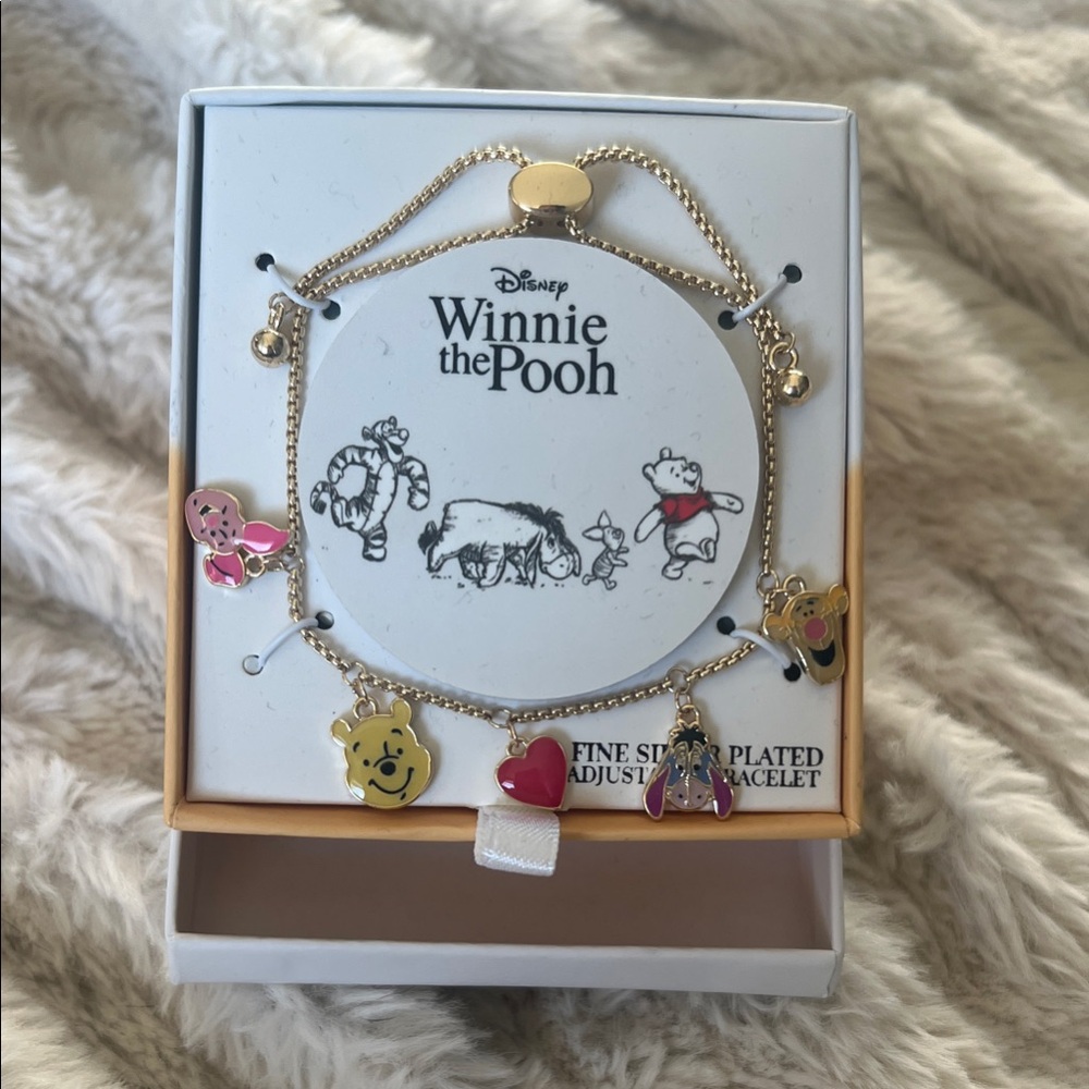 Disney Winnie the Pooh gold tone Charm Bracelet by LA Rocks